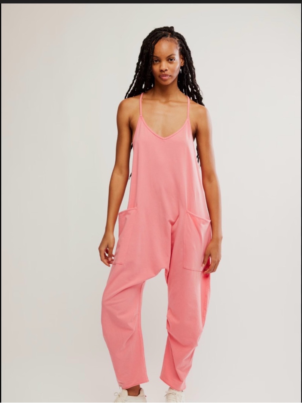Free People hot shot onesie coral pink size medium